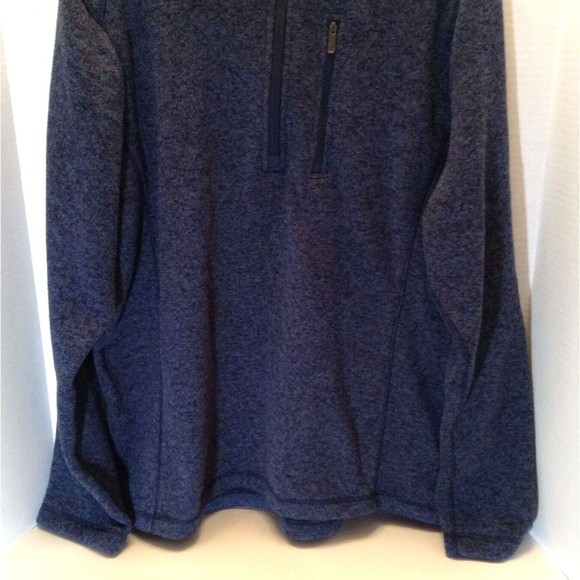Woolrich Quarter Zip Sweater Jumper Mens XL Navy Mock Neck Long Sleeve Winter - Picture 5 of 13